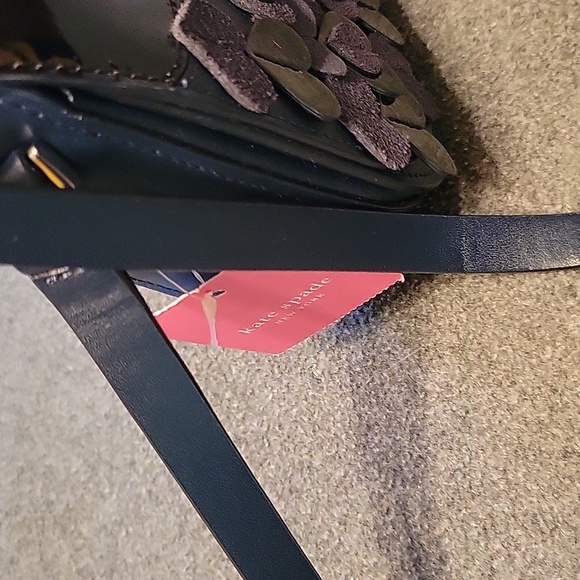 Kate Spade med. flap shoulder/crossbody bag Zibbi nightcap, blue owl - Picture 3 of 13